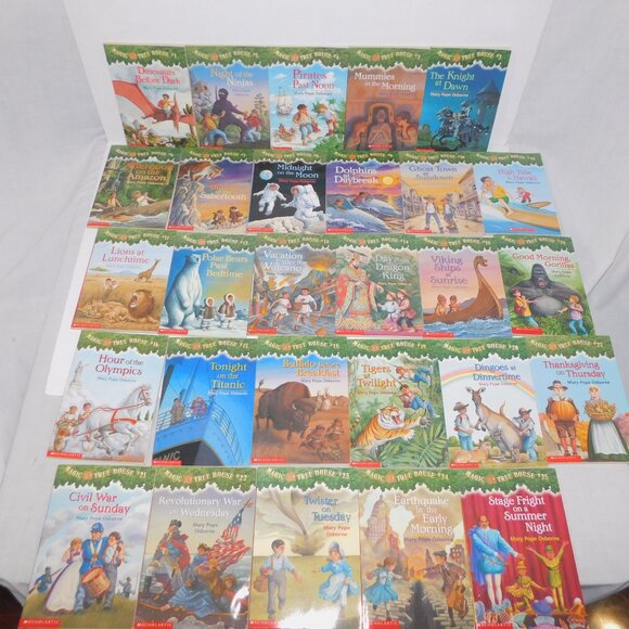 Lot Set 28 Magic Tree House Paperback Books Mary Pope Osborne Scholastic - Picture 2 of 14